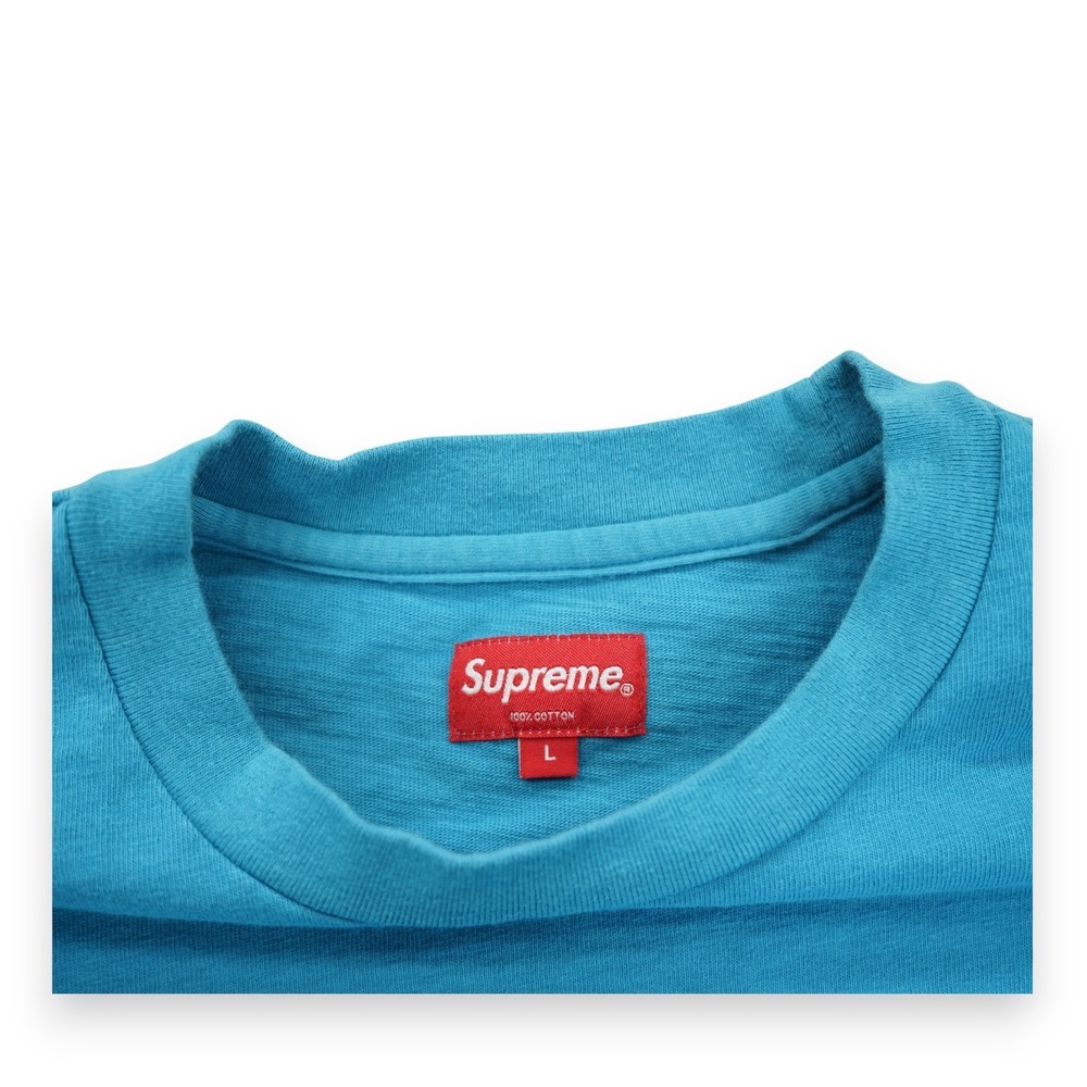 Supreme Men's Short Sleeve Pocket Tee Dusty Blue Large - Picture 4 of 6